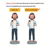 Figuras 3d Personalizadas Superhombre en Traje con Tu Nombre o Logotipo Personalizado