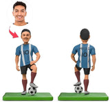 Muñecos de Futbol Figuras Personalizadas 3D a Partir de Fotos con Número y Nombre Personalizados