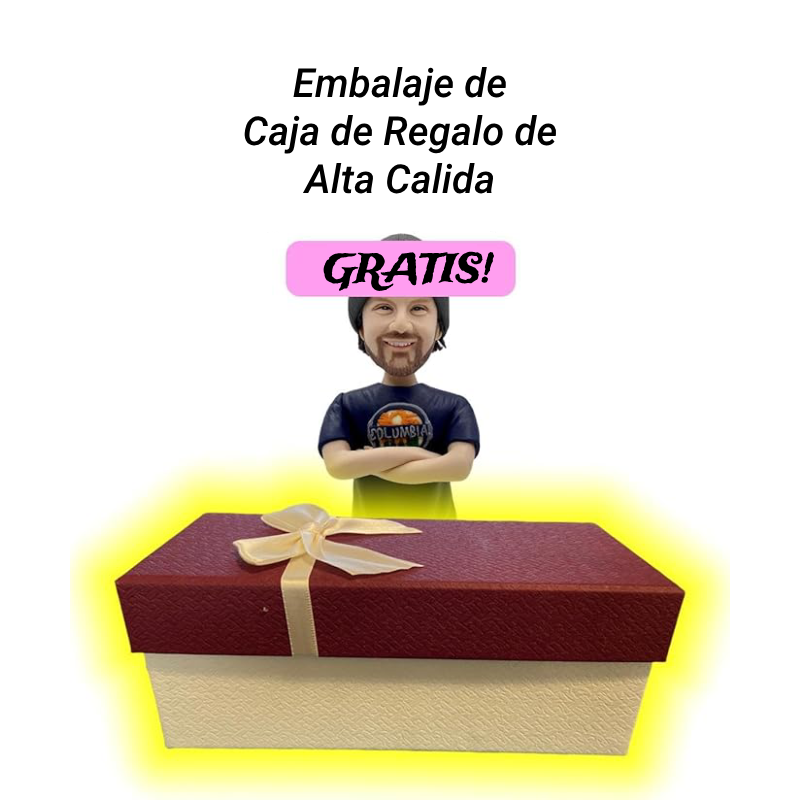 Figura de Arcilla Personalizada para Mujer Totalmente Personalizable con Texto Grabado