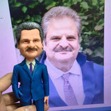 Regalos para Papá Jubilación Muñecos 3D Personalizados con Su Cara y Vestidas con Texto Grabado
