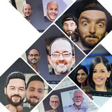 Figuras 3d Personalizadas Superhombre en Traje con Tu Nombre o Logotipo Personalizado