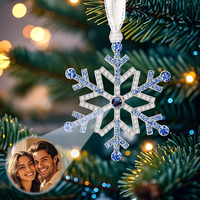 Adornos Navideños Personalizados Adorno Caseo Árbol Navidad con Foto de Proyección Regalos de Navidad