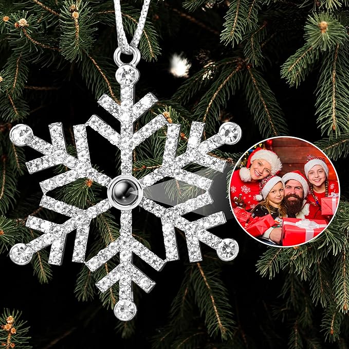 Adornos Navideños Personalizados Adorno Caseo Árbol Navidad con Foto de Proyección Regalos de Navidad