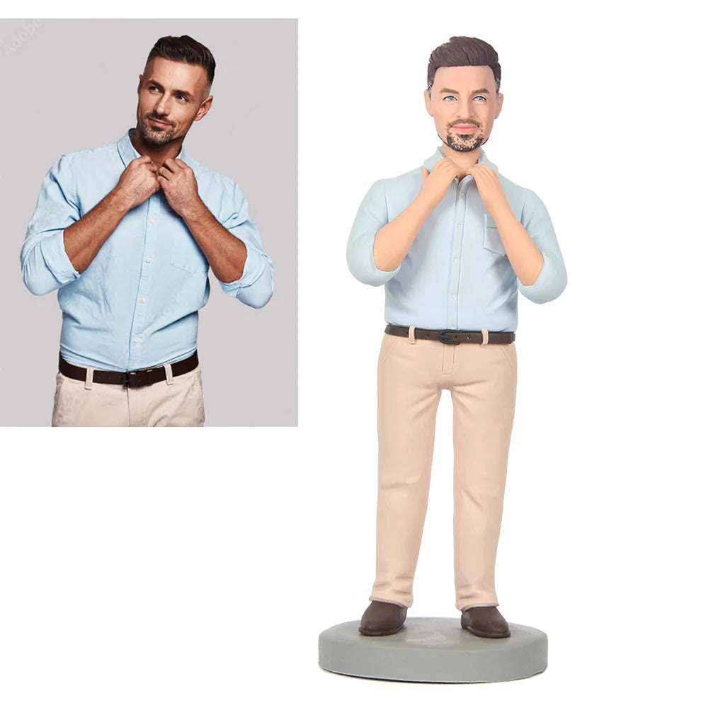 Muñecas Personalizadas con tu Cara y Vestidas Totalmente Personalizable Grabado Regalos para Padre