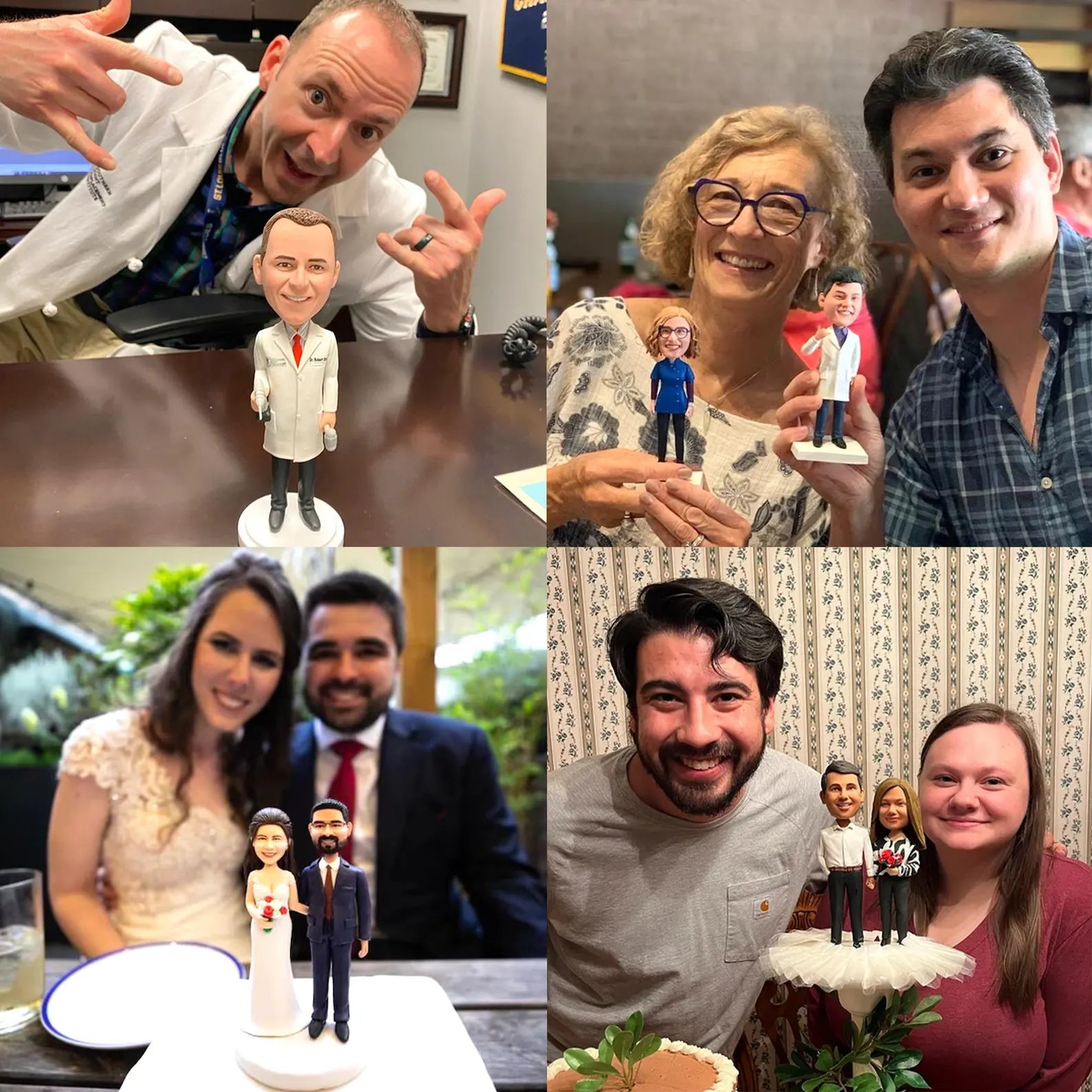 Mejor Regalo para un Policía Guapo Mini Esculturas Personalizadas 3d con Texto Grabado