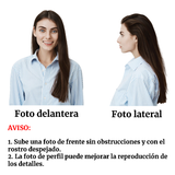 Pareja Vistiendo Bikini Surfeando en la Playa Bobblehead Personalizado 3d Regalo para Pareja