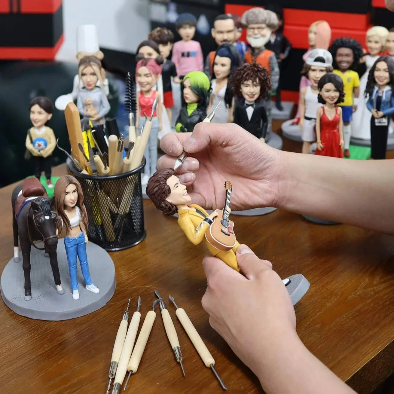 Figuras en 3D Regalos para Aficionados al Baloncesto con Número y Logotipo Personalizados