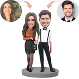 Feliz Pareja de Compras Muñecos en 3d Personalizados Regalo de Aniversario