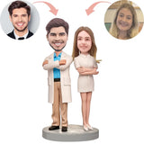 Pareja de Doctores Figuras Personalizadas Profesiones Regalos para Doctor