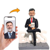 El Mejor Jefe del Mundo Figuras Personalizadas para Regalar con Texto Grabado