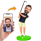 Regalos para Hombres Amantes del Golf Muñecos Personalizados 3d con Base Grabado