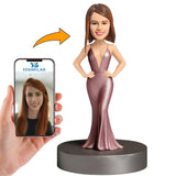 Mujer Vistiendo un Vestido de Noche Sexy Figuras Personalizadas 3d a Partir de Fotos