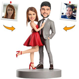 Feliz Pareja de Baile Figuras Personalizadas 3d a Partir de Fotos Regalo de San Valentín