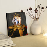 Personalized Pet Portrait Canvas King Dog Cat Portrait Wall Art Decor Canvas