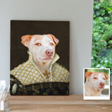 Christmas Gift Personalized Pet Portrait Framed Canvas Pet Canvas Wall Art Decor