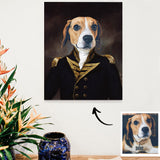 Custom Pet Canvas Personalized Royal Medieval Renaissance Modern Wall Funny Pet Canvas Chrismas Gift