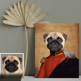 Pet Portrait on Canvas Personalized Funny Portrait Personalized Pet Gifts Modern Wall Decoration