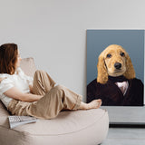 Personalized Pet Portrait Canvas Funny Portrait Personalized Dog Gifts for Dog Lovers