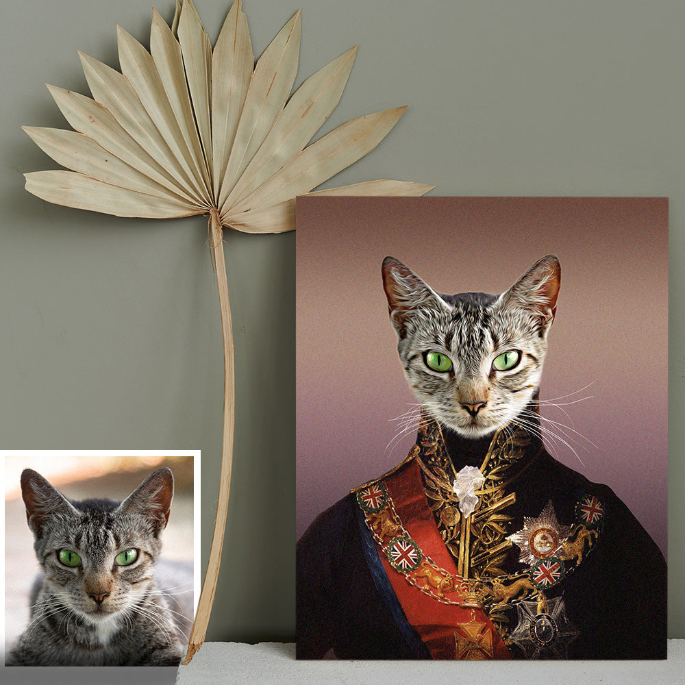 Pet Portrait on Canvas Funny Portrait Personalized Pet Gifts Modern Wall Decoration