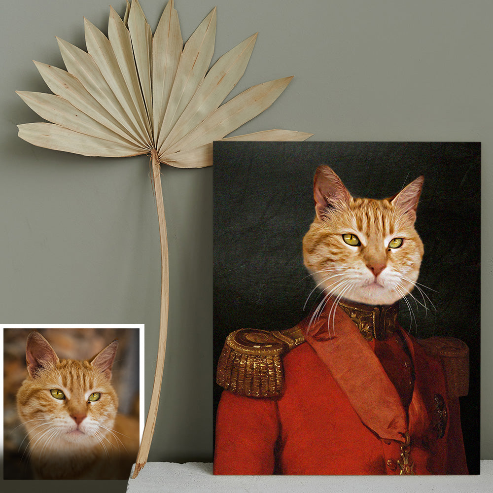 Pet Portrait on Canvas Personalized Funny Pet Gifts Modern Wall Decoration