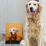 Custom Pet Portrait Painting Canvas Pet Renaissance Style on Canvas Wall Art Decor Gift for Pet Lover