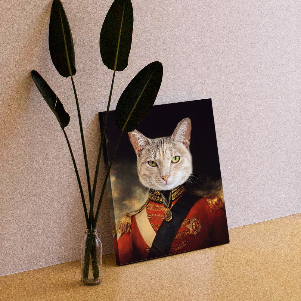 Personalized Pet Portrait Canvas Royal Medieval Renaissance Funny Pet Canvas Fathers Day Gift