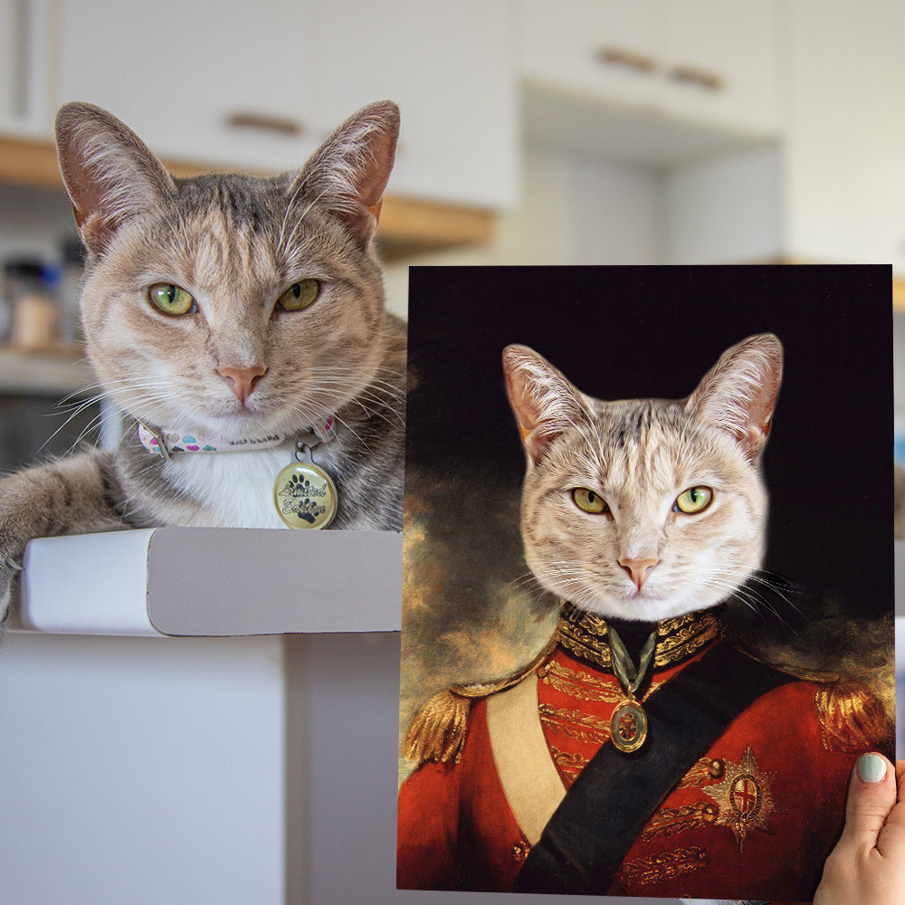 Personalized Pet Portrait Canvas Royal Medieval Renaissance Funny Pet Canvas Fathers Day Gift